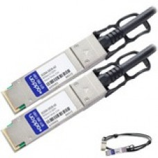 AddOn Compatible TAA Compliant 40GBase-CU QSFP+ to QSFP+ Direct Attach Cable (Passive Twinax, 0.5m) - 100% compatible and guaranteed to work - TAA Compliance JG326A-50CM-AO