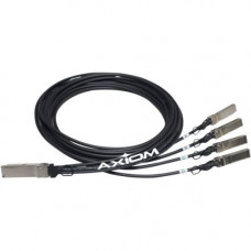 Axiom QSFP+ to QSFP+ Passive Twinax Cable 1m - 3.28 ft Twinaxial Network Cable for Network Device - First End: 1 x QSFP+ Network - Second End: 1 x QSFP+ Network JG326A-AX