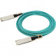 HPE Aruba 100G QSFP28 to QSFP28 2m Active Optical Cable - 6.56 ft Fiber Optic Network Cable for Network Device - QSFP28 Network - QSFP28 Network - 100 Gbit/s - TAA Compliance JL856A