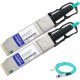 AddOn Fiber Optic Network Cable - 13.12 ft Fiber Optic Network Cable for Network Device - First End: 1 x QSFP+ Male Network - Second End: 1 x QSFP+ Male Network - 40 Gbit/s - Blue - 1 - TAA Compliant JNP-40G-AOC-4M-AO