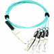 Axiom Fiber Optic Network Cable - 16.40 ft Fiber Optic Network Cable for Network Device, Chassis - QSFP+ Network - SFP+ Network - 1.25 GB/s JNP-QSFP-AOCBO-5M-AX