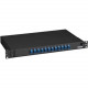 Black Box Rackmount Fiber Panels, 1U, Loaded with (24) Single-Mode/Multimode Connectors - 12 x LC Duplex - 12 Port(s) - 12 x RJ-11 - 12 x Duplex - 1U High - Rack-mountable - TAA Compliance JPM380A