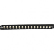 Black Box Connect Rackmount Preloaded Fiber Panel - 1U, (16) LC Duplex - 16 Port(s) - 16 x Duplex - 1U High - 19" Wide - TAA Compliant - TAA Compliance JPM390A