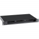 Black Box Rackmount Fiber Shelf, 1U, 3-Adapter Panel - For Patch Panel - 1U Rack Height x 23" Rack Width - Rack-mountable - Black - Cold-rolled Steel (CRS) - TAA Compliant JPM407A-R5