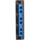 Black Box Standard Adapter Panel, Ceramic Sleeves, (3) Duplex SC Pairs, Blue - 3 Port(s) - 3 x Duplex - Blue - TAA Compliant - TAA Compliance JPM451C