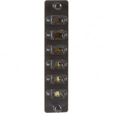 Black Box High-Density Adapter Panel, (6) MTP-style MPO Connectors, Black - 6 Port(s) - Black JPM470