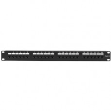 Black Box JPM624A 24-Port Network Patch Panel - 24 x RJ-45, 110 - 24 Port(s) - 24 x RJ-45 - 0.5U High - 19" Wide - Rack-mountable - TAA Compliance JPM624A