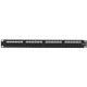 Black Box JPM624A 24-Port Network Patch Panel - 24 x RJ-45, 110 - 24 Port(s) - 24 x RJ-45 - 0.5U High - 19" Wide - Rack-mountable - TAA Compliance JPM624A