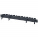 Black Box JPM700A-R2 Horizontal Organizer - Black - 1U Rack Height - 19" Panel Width JPM700A-R2