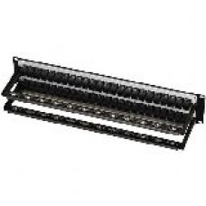 Black Box Feed-Through 48 Port Cat 5e Network Patch Panel - 48 x RJ-45 - TAA Compliance JPM810A-R2