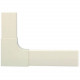 Black Box Media Track 8 JPT821 Flat Elbow Base and Cover - Off White - 1 Pack JPT821