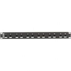 Black Box CAT6 Protected Panel, 12-Port, 1U - 12 x RJ-45 - 12 Port(s) - 12 x RJ-45 - 12 x RJ-11 - 1U High - 19" Wide - Rack-mountable JSM112A