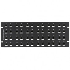 Black Box CAT6 Protected Panel, 48-Port, 4U - 48 Port(s) - 48 x RJ-45 - 4U High - 19" Wide - Rack-mountable - TAA Compliance JSM116A