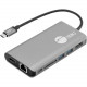 SIIG USB-C MST Video with Hub, LAN and PD 3.0 Docking - for Notebook/Desktop PC - 100 W - USB Type C - 4 x USB Ports - 3 x USB 3.0 - Network (RJ-45) - HDMI - DisplayPort - Wired JU-DK0F11-S1