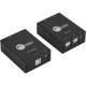 SIIG 4-Port USB 2.0 Extender - 1 x Network (RJ-45) - 4 x USB - 262.47 ft Extended Range - Metal - Black - TAA Compliance JU-EX0311-S1