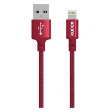 Kanex Premium DuraBraid Lightning Cable - 9 ft Lightning/USB Data Transfer Cable for iPod, iPad, iPhone, Magic Keyboard, Magic Mouse 2, Magic Trackpad 2, AirPods - First End: 1 x Type A Male USB - Second End: 1 x Lightning Male Proprietary Connector - MFI