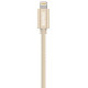 Kanex Premium DuraBraid USB-C to Lightning Cable - For iPhone, iPad, iPod, MacBook, MacBook Pro, iMac - Gold K157-1528-1MGD