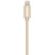 Kanex Premium DuraBraid USB-C to Lightning Cable - For iPhone, iPad, iPod, MacBook, MacBook Pro, iMac - Gold K157-1528-1MGD