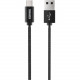 Kanex Premium Micro-USB Cable - 3.94 ft Micro-USB/USB Data Transfer Cable for Smartphone, Tablet, Notebook, Desktop Computer - First End: 1 x Type A Male USB - Second End: 1 x Male Micro USB - 60 MB/s - Black K171-1113-BK4F