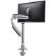 Milestone Av Technologies Chief Kontour K1C Series K1C120W - Stand - adjustable arm - for LCD display - aluminum - white - screen size: 10"-30" - clamp mountable - TAA Compliant - TAA Compliance K1C120W