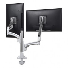 Milestone Av Technologies Chief Kontour K1C Series K1C220WXRH - Mounting kit (desk mount, column, 2 articulating arms) - for 2 LCD displays - aluminum - white - screen size: 10"-30" - desk-mountable K1C220WXRH