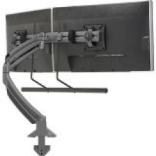 Milestone Av Technologies Chief Kontour K1D Series K1D22H - Mounting kit (articulating arm, desk clamp mount, crossbar, 2 interface brackets) - for 2 LCD displays - aluminum - black - screen size: 10"-24" - TAA Compliant - TAA Compliance K1D22HB