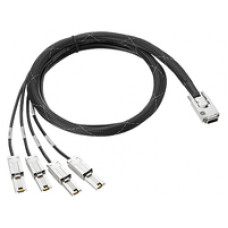 HPE Mini SAS High Density to 4-lane Mini SAS External Fanout 4 Meter Cable - 13.12 ft Mini-SAS Data Transfer Cable for Server - First End: 1 x SFF-8644 Mini-SAS HD - Second End: 4 x SFF-8088 Mini-SAS - Shielding K2R10A