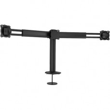 Milestone Av Technologies Chief Kontour K3G310B - Mounting kit (grommet mount, 2 articulating arms, column clamp mount) - for 3 LCD displays - aluminum - black - screen size: up to 30" K3G310B