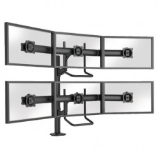 Milestone Av Technologies Chief Kontour Series K4G320B - Mounting kit (grommet mount, column arm, 2 array arms) - for 6 LCD displays - black - screen size: 19"-24" - desktop - TAA Compliance K4G320B