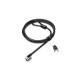 Kensington MicroSaver 2.0 cable lock Black,Stainless steel - TAA Compliance K64432WW