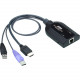 ATEN USB HDMI Virtual Media KVM Adapter Cable-TAA Compliant - Server Interface Module for Server, KVM Switch - First End: 1 x RJ-45 Female Network - Second End: 2 x Type A Male USB, Second End: 1 x HDMI Male Video - Supports up to 1920 x 1200 - 1 KA7188