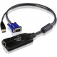ATEN KA7570 KVM Cable - KVM Cable for KVM Switch, Keyboard/Mouse, Network Device - First End: 1 x RJ-45 Female Network - Second End: 1 x Male USB, Second End: 1 x HD-15 Male VGA - Black - 1 Pack - RoHS, WEEE Compliance KA7570