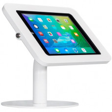 The Joy Factory Elevate II Floor Stand Kiosk for iPad 10.2" 7th Gen (White) - Up to 10.2" Screen Support - 12" Height x 12" Width - Countertop, Desktop, Freestanding - White KAA112W