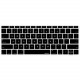 Mace Group Macally Black Keyboard Protector for 12" Macbook - For MacBook - Black - Spill Resistant, Dust Resistant, Smudge Resistant, Stick Resistant, Water Resistant, Debris Resistant, Scratch Resistant - Thermoplastic Polyurethane (TPU), Silicone 