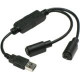 Amer USB/(PS/2) Data Transfer Cable - (PS/2)/USB Data Transfer Cable for Keyboard, Mouse, KVM Switch - First End: 1 x Type A Male USB - Second End: 2 x Mini-DIN (PS/2) Female Keyboard/Mouse KCB-1410