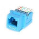 Startech.Com Cat5e Modular Keystone Jack Blue - Tool-Less - 1 Pack - 1 x RJ-45 Female - Blue KEYSTONE2BL