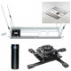 Milestone Av Technologies Chief KITPROJ Series KITEZ006 - Mounting kit (extension column, suspended ceiling plate, mount bracket) - for projector - black KITEZ006