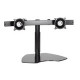 Chief KTP220S Dual Horizontal Monitor Table Stand - Up to 35lb Flat Panel Display - Silver - Floor-mountable - TAA Compliance KTP220S