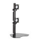 Milestone Av Technologies Chief KTP230S - Stand for dual flat panel - steel - silver - desktop - TAA Compliance KTP230S