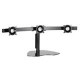 Chief KTP320S Triple Monitor Horizontal Table Stand - Up to 40lb - Up to 18" Flat Panel Display - Silver - Floor-mountable - TAA Compliance KTP320S