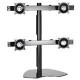 Milestone Av Technologies Chief KTP440B - Stand for quad flat panel - steel - black - desktop - TAA Compliance KTP440B