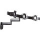 Chief KWD320 Triple Horizontal Monitor Arm Wall Mount - 30 lb - Black KWD320B