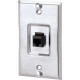 Panduit KWP6PY Faceplate - 1 x Total Number of Socket(s) - 1-gang - Stainless Steel - 1 x RJ-11 Port(s) - TAA Compliance KWP6PY