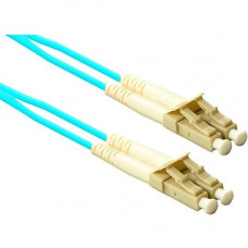 ENET 1FT LC/LC Duplex Multimode 50/125 10Gb OM3 or Better Aqua Fiber Patch Cable 1 foot LC-LC Individually Tested - Lifetime Warranty LC2-10G-1F-ENC