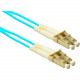 ENET Fiber Optic Duplex Network Cable - 6.56 ft Fiber Optic Network Cable for Network Device - First End: 2 x LC Male Network - Second End: 2 x LC Male Network - 1.25 GB/s - 50/125 &micro;m - Aqua - TAA Compliant LC2-10G-2M-ENT