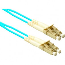 Enet Components Compatible AJ833A - .5M LC/LC Duplex Multimode 50/125 10Gb OM3 or Better Aqua Fiber Patch Cable .5 meter LC-LC Individually Tested - Lifetime Warranty AJ833A-ENC