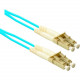 ENET Fiber Optic Duplex Network Cable - 60 ft Fiber Optic Network Cable for Network Device - First End: 2 x LC Male Network - Second End: 2 x LC Male Network - 1.25 GB/s - 50/125 &micro;m - Aqua LC2-OM4-60F-ENC