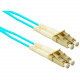 ENET Fiber Optic Duplex Network Cable - 82 ft Fiber Optic Network Cable for Network Device - First End: 2 x LC Male Network - Second End: 2 x LC Male Network - 1.25 GB/s - 50/125 &micro;m - Aqua LC2-OM4-82F-ENC