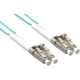 Axiom Fiber Optic Duplex Patch Network Cable - 328.08 ft Fiber Optic Network Cable for Network Device - First End: 2 x LC Male Network - Second End: 2 x LC Male Network - Patch Cable - 50/125 &micro;m - Aqua, Blue LCLCOM4MD100M-AX