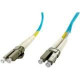 Axiom Fiber Optic Duplex Patch Network Cable - 131.23 ft Fiber Optic Network Cable for Network Device - First End: 2 x LC Male Network - Second End: 2 x LC Male Network - 12.50 GB/s - Patch Cable - 50/125 &micro;m - Aqua LCLCOM4MD40M-AX